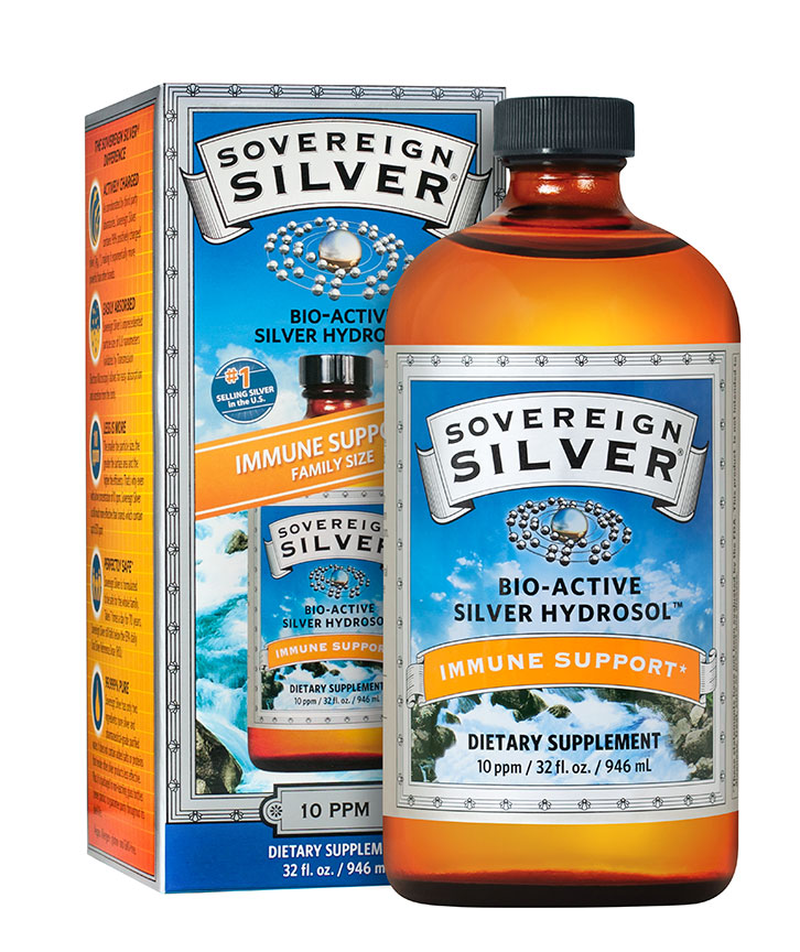 Sovereign Silver (Colloidal) Hydrosol 32oz NO Dropper [FAMILY SIZE